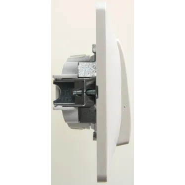 GLOSSA Выключатель двухклавишный схема 5 перламутр в сборе