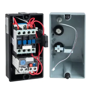 Пускатель в корпусе IP65 КМЭ 18А 400В с РТЭ и индикатором PROxima
