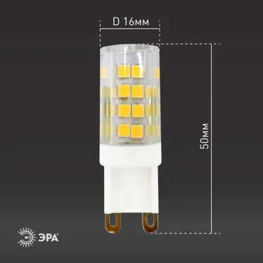 Лампы СВЕТОДИОДНЫЕ СТАНДАРТ LED JCD-5W-CER-827-G9 (диод, капсула, 5Вт, тепл, G9)