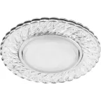 Светильник ДВО-15w GX53 без лампы со светодиодной подсветкой 6400К прозрачный хром