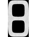 Valena ALLURE Рамка 2 поста Нарцисс хром универсальная