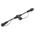 Коннектор ERAPS-C для гирлянд Т-образный IP65 каучук черный