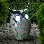 Садовый светильник Филин на солнечной батарее, полистоун, 16 см ERAFYH01-05