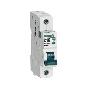 Выключатель автоматический 1P кривая C 16A 10кА ВА-105