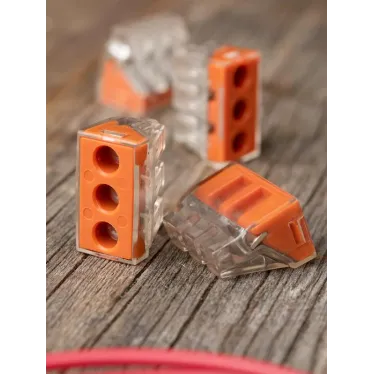 Клемма СМК 773-173 (с пастой) 3 отверстия 2.5-6.0мм2 (уп.50шт.) PROxima