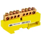 Шина PE земля на DIN-изоляторах ШНИ-8х12-8-Д-Ж