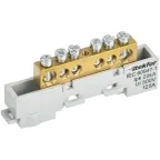 TEKFOR Шина L фаза неизолированная на универсальном держателе 8х12-6-Ср IEK