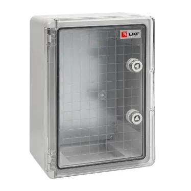 Бокс пластиковый с монтажной платой прозр. дверь 400х300х220 мм IP65 PROxima