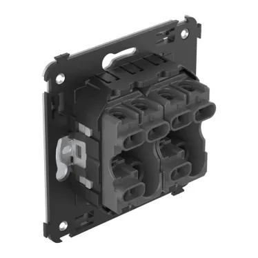 Avanti Переключатель двухклавишный в стену Закаленная сталь