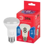 Лампа светодиодная LED R63-8W-865-E27 R (диод, рефлектор, 8Вт, хол, E27) (10/100/1500)