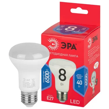 Лампа светодиодная LED R63-8W-865-E27 R (диод, рефлектор, 8Вт, хол, E27) (10/100/1500)