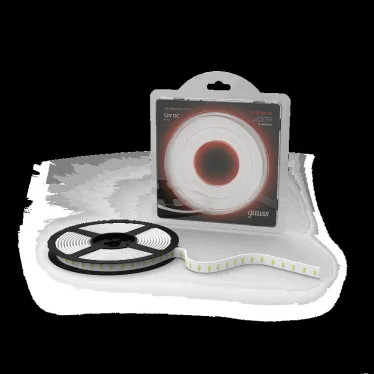 Лента светодиодная LED 2835/60-SMD 4.8 Вт/м 210 лм/м Красный DC 12В IP20 8мм (блистер 5м) Black Gauss