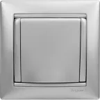 VALENA Рамка 1 пост горизонтальная алюминий