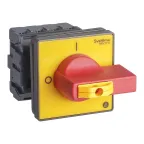 ВЫКЛЮЧАТЕЛЬ-РАЗЪЕДИНИТЕЛЬ 4P 32A IP20 С КРАСНОЙ РУКОЯТКОЙ НА ДВЕРЦУ 4 ВИНТА 1 ЗАМОК