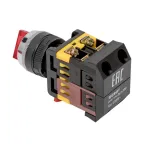 Переключатель кулачковый двухполюсный ANC-22 красный с подсветкой 220В NO+NC IP40