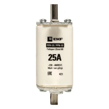 Вставка плавкая ППН-33 160/25А габарит 00