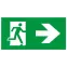 Пиктограмма бэклит для аварийного светильника SSA-103 259x135мм Человек-стрелка зеленая INFO-SSA-128