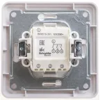 W59 Выключатель трехклавишный, 10АХ, в сборе, белый