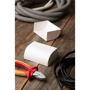 Заглушка (100х40) (2 шт) Plast Белый