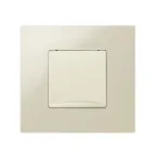 Розетка 2P+E Schuko с крышкой, шторки, винтовой зажим, 16А 250В, S27, сл.кость