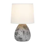 Настольная лампа Damaris 7037-501 х Е14 40 Вт керамика черно-белая с абажуром