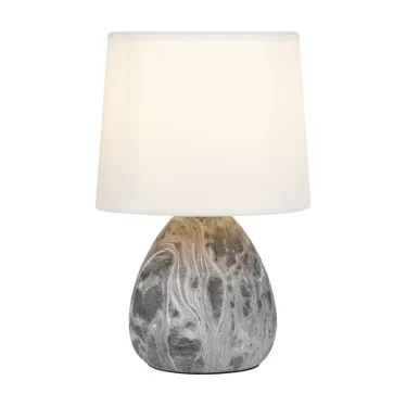 Настольная лампа Damaris 7037-501 х Е14 40 Вт керамика черно-белая с абажуром