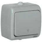 AQUATIC Выключатель 1 клавишный открытой установкипроходной IP54 ВС-20-1-2-A