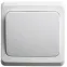 ЭТЮД Переключатель одноклавишный скрытый белый сх.6
