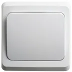 ЭТЮД Переключатель одноклавишный скрытый белый сх.6