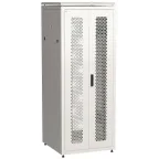 Шкаф сетевой 19' LINEA N 42U 800х800мм двустворчатая перфорированная дверь задняя перфорированная серый