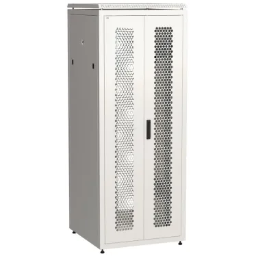 Шкаф сетевой 19' LINEA N 42U 800х800мм двустворчатая перфорированная дверь задняя перфорированная серый