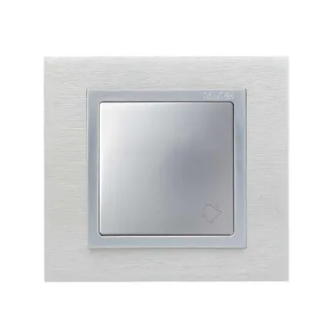 Клавиша с пиктограммой звонок для 75150-, 75152-39, S82,82N, алюминий