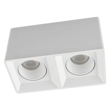 Светильник накладной IP20 10 Вт GU5.3 LED бел./бел. пластик DENKIRS DK3085-WH