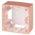 Коробка накладного монтажа 1 пост, Эра12, медь (20/200/1200) 12-6101-14