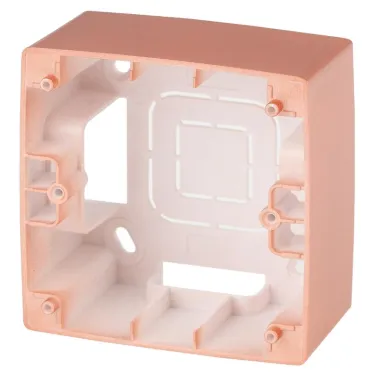 Коробка накладного монтажа 1 пост, Эра12, медь (20/200/1200) 12-6101-14