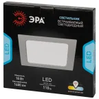 Светильник светодиодный встраиваемый LED 18-18-4K квадратный 18Вт 4000К