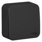 BLANCA одноклавишный переключатель наружный (cх.6) изолированный пл, 10A, 250B, антрацит