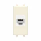 Avanti Компьютерная розетка RJ-45 без шторки модульная, кат.6, Ванильная дымка, 1 модуль