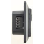 GLOSSA Термостат электронный теплого пола с датчиком 10A антрацит в сборе