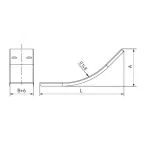 Крышка на угол вертикальный внутренний 45 градусов 35х200, в комплекте с крепежными элементами и соединительными пластинами, необходимыми для монтажа