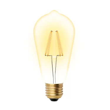 Лампа светодиодная LED-ST64-5W/GOLDEN/E27 GLV22GO LED Vintage. «конус», золотистая колба | UL-00002360 | Uniel