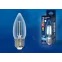 Лампа светодиодная LED-C35-9W/4000K/E27/CL PLS02WH LED. "свеча", прозр. Серия Sky. 4000К . | UL-00005163 | Uniel
