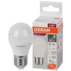 Лампа светодиодная LED 7 Вт E27 3000К 560Лм шарик 220 В (замена 60Вт) OSRAM