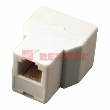 Телефонный двойник RJ-14(6P4C) (гнездо - 2 гнезда),