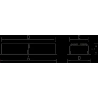 Комплект торцевых крышек PROFILE 30H (металлик)