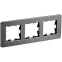BRITE Рамка 3 поста РУ-3-1-Бр металл титан RE IEK