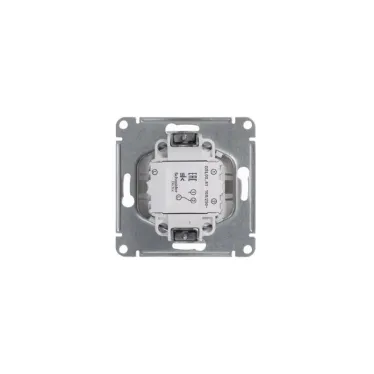 GLOSSA Переключатель одноклавишный в рамку белый схема 6