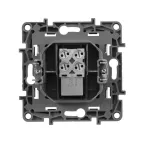 ETIKA Розетка телефонная RJ11 алюминий