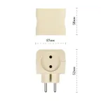 Тройник 4гн, без заземл (сл. кость) (10/60/2640) SP-4-I