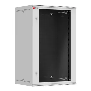 Шкаф телекоммуникационный настенный 18U (600х450) стекло, Astra A Basic